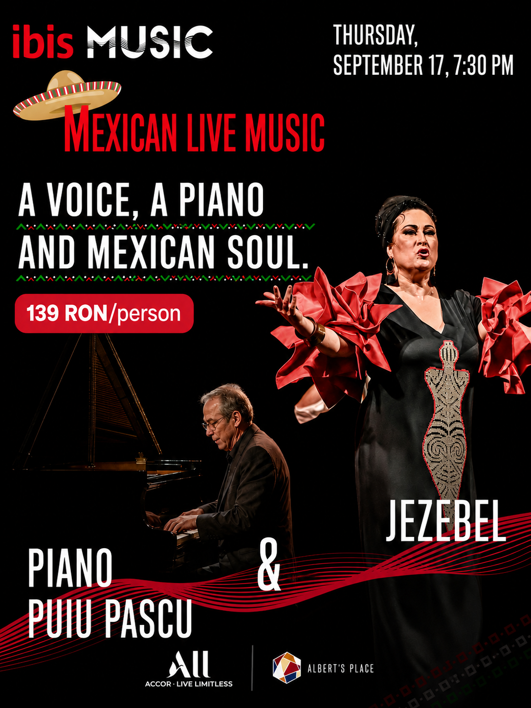 “One voice, one piano … Mexican Vibes”
