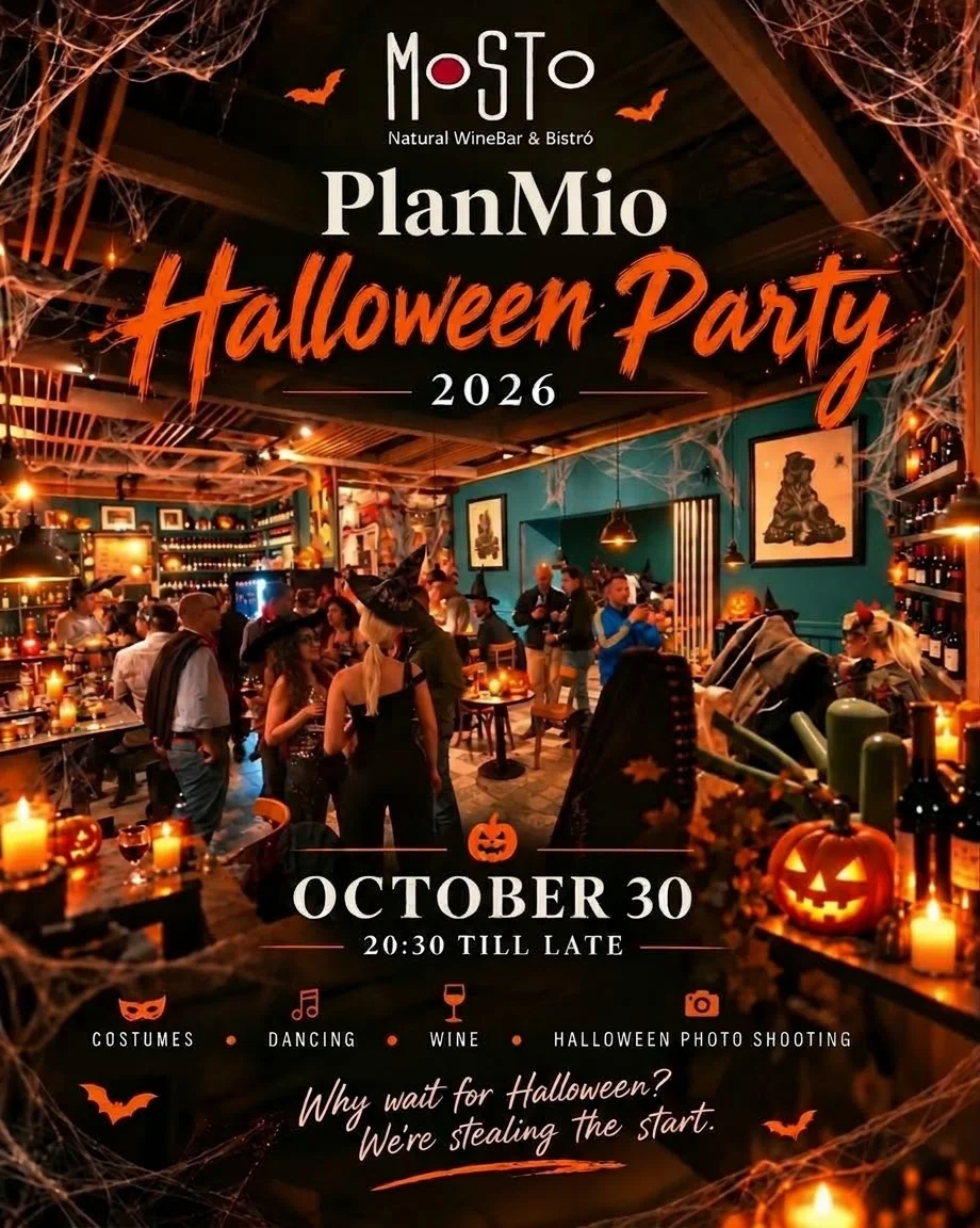 PlanMio Bucharest Halloween Party@Mosto Natural Wine Bar