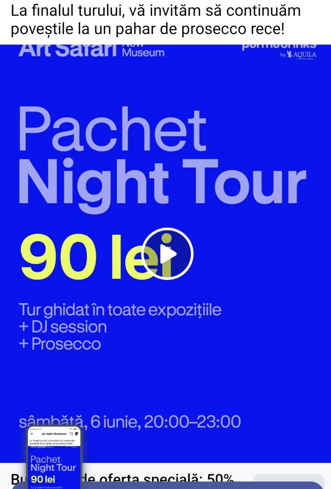 ARTSAFARI Night tour with a glass of cold prosecco!